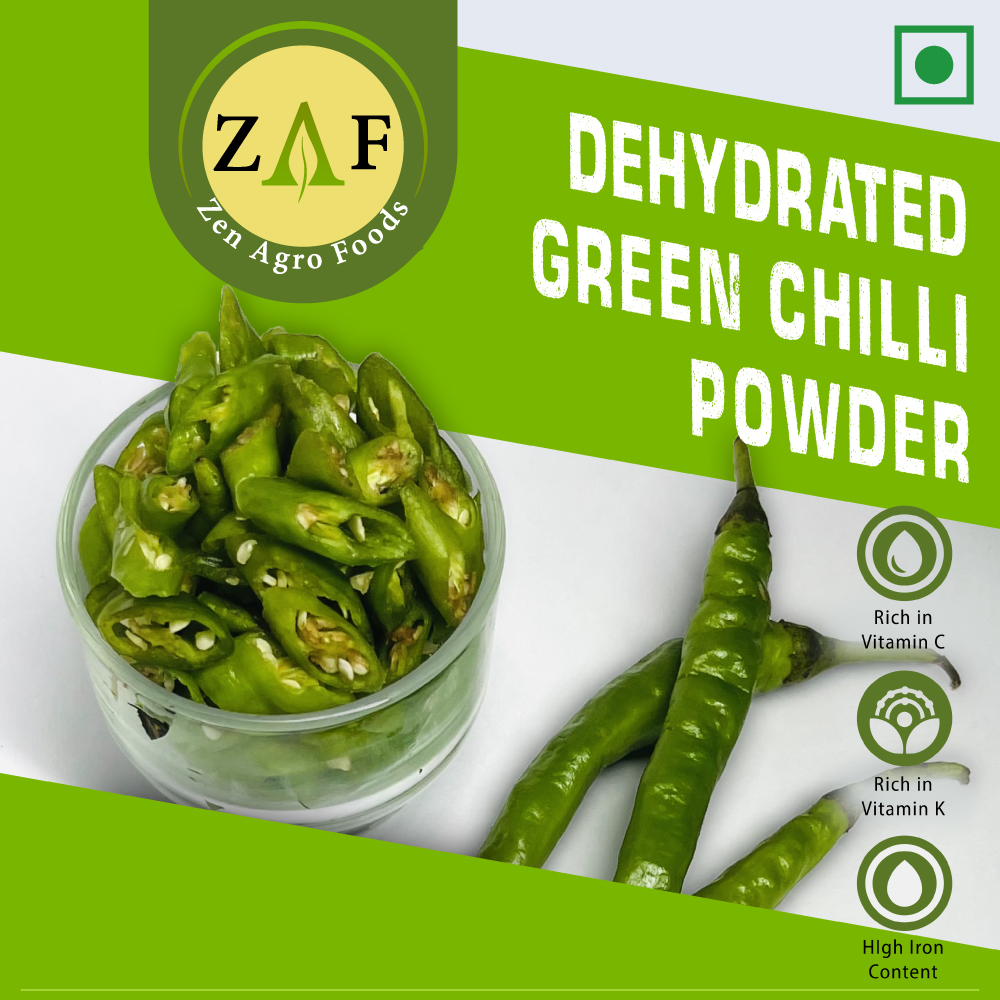 Dehydrated Green Chilli Powder